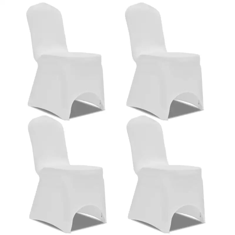 Meubelhoezen levering bevat stretch stoelhoes voor speciale gelegenheden - Wit / 4 - Meubelhoezen