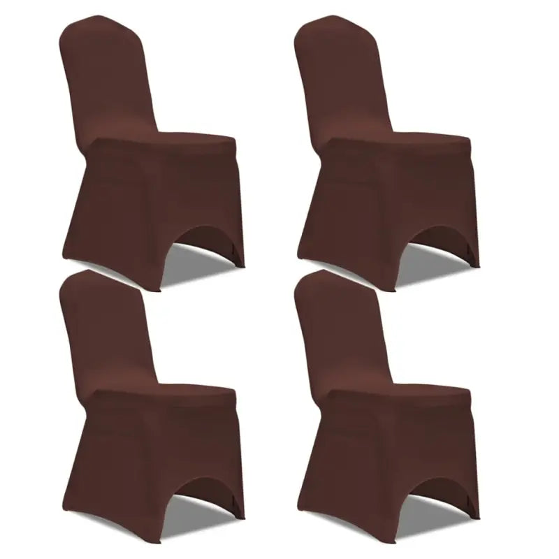 Meubelhoezen levering bevat stretch stoelhoes voor speciale gelegenheden - Bruin / 4 - Meubelhoezen