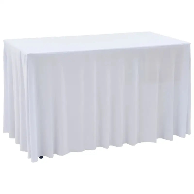 Meubelhoezen Voor Statafels Levering bevat stretchstof tafelhoes - Wit / 120 x 60.5 x 74 cm / 2 - Meubelhoezen