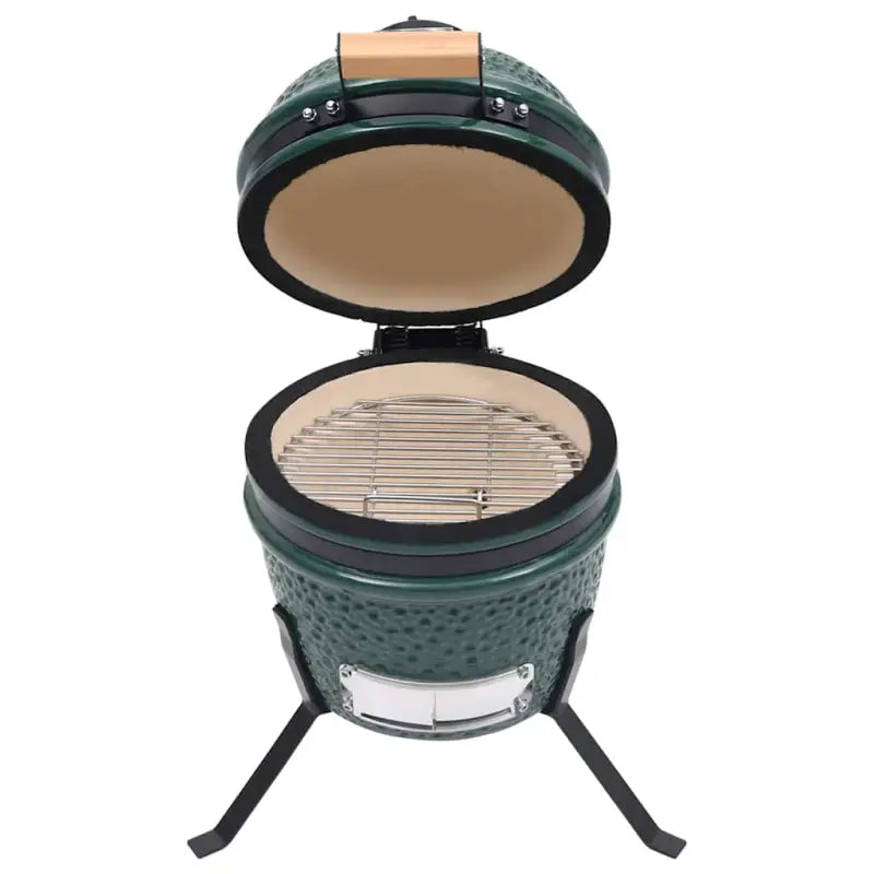 Mini keramische Kamado-grill met ingebouwde thermometer voor grillen en roken - Barbecues