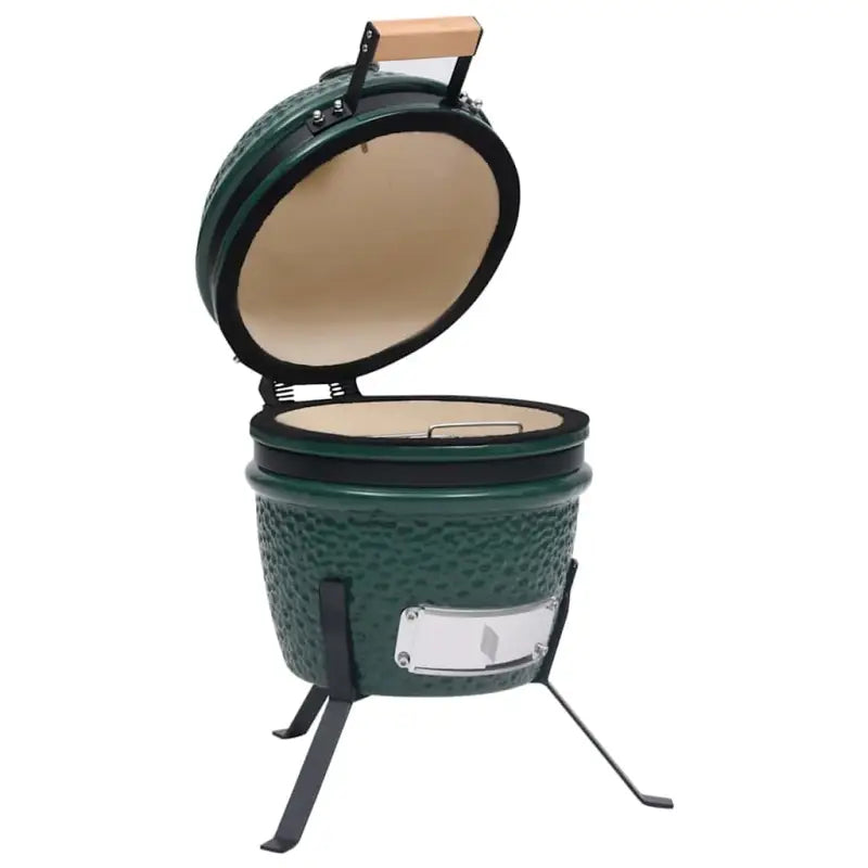 Mini keramische Kamado-grill met ingebouwde thermometer voor grillen en roken - Barbecues