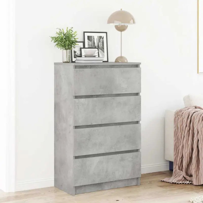 Minimalistisch bewerkt hout dressoir met 4 lades voor praktische opbergruimte - Dressoirs & buffetkasten