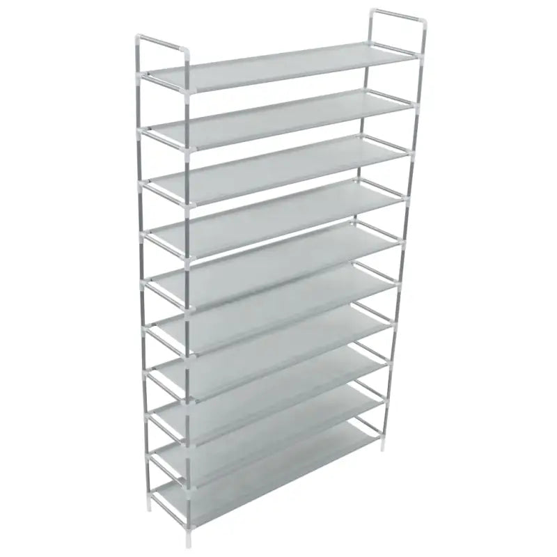 Minimalistisch schoenenrek met metalen frame en nonwoven stof vulling - Schoenenrekken