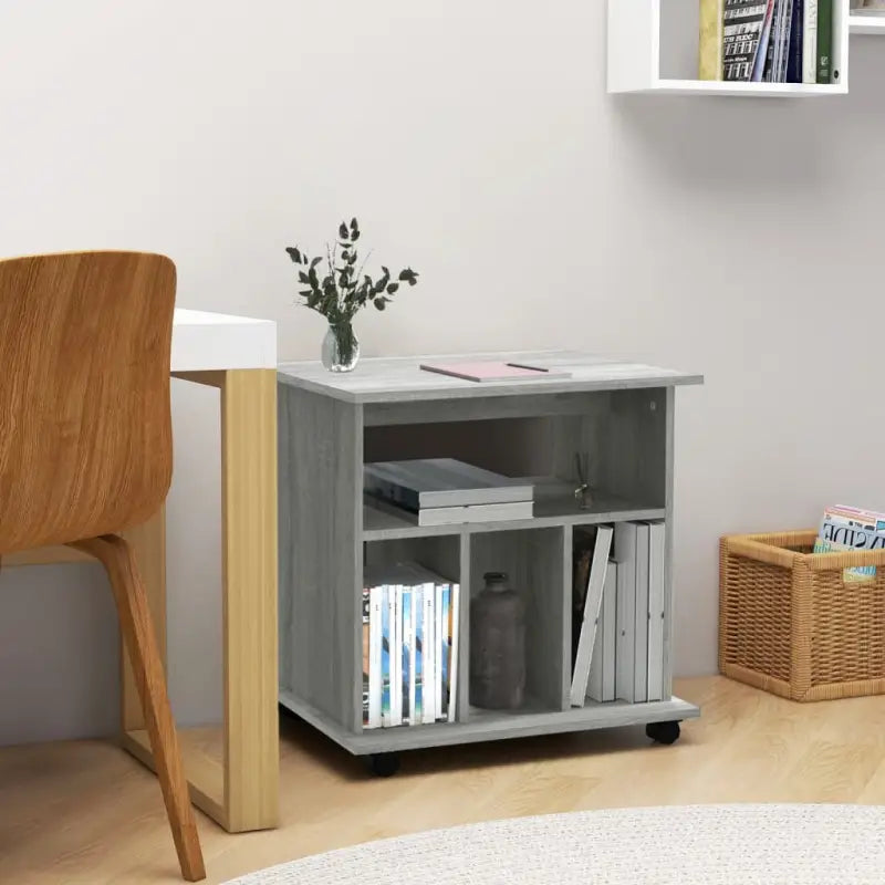 Mobilie opbergkast van bewerkt hout voor een moderne uitstraling - Grijs sonoma / 1 - Opbergkasten & lockerkasten