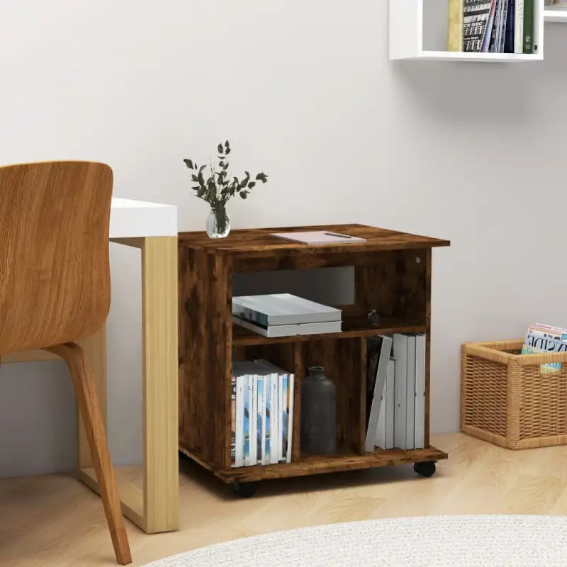 Mobilie opbergkast van bewerkt hout voor een moderne uitstraling - Gerookt eiken / 1 - Opbergkasten & lockerkasten