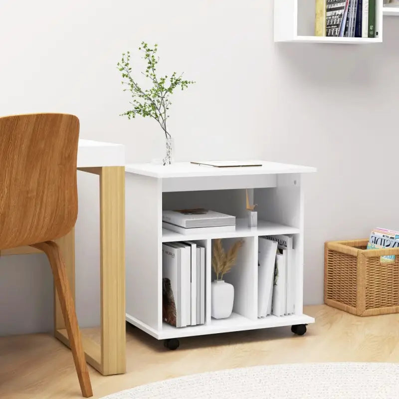Mobilie opbergkast van bewerkt hout voor een moderne uitstraling - Wit / 1 - Opbergkasten & lockerkasten