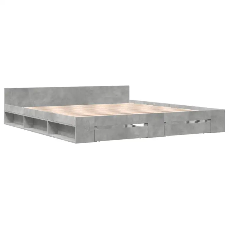Modern bedframe met lades van bewerkt hout voor een stijlvolle slaapkamer - Bedden & bedframes