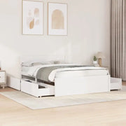Modern bedframe met lades van massief grenenhout en multiplex lattenbodem - Bedden & bedframes