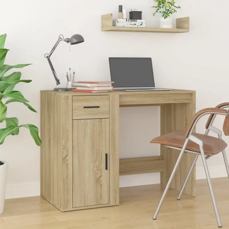 Modern bureaus van bewerkt hout met elegante en duurzame afwerking - Sonoma eiken - Bureaus