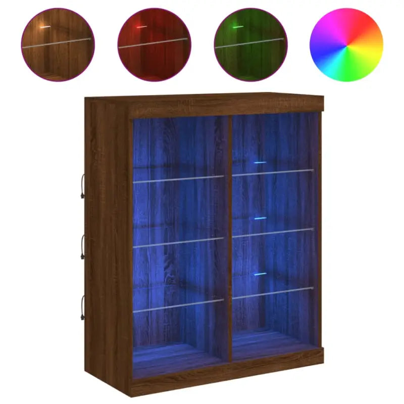 Modern dressoir met LED-verlichting en duurzaam bewerkt hout - Dressoirs & buffetkasten