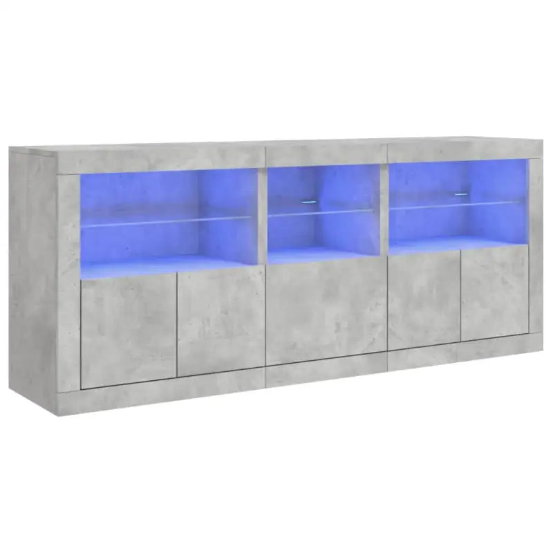 Modern dressoir met RGB LED-verlichting en duurzaam bewerkt hout - Dressoirs & buffetkasten