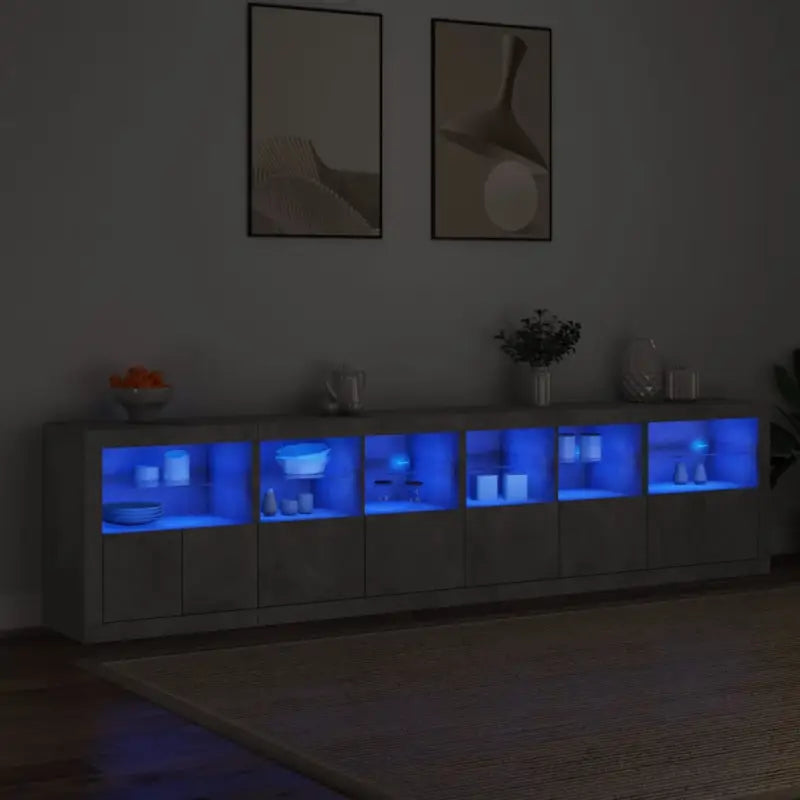 Modern dressoir met rgb led-verlichting en duurzaam bewerkt hout - Dressoirs & buffetkasten