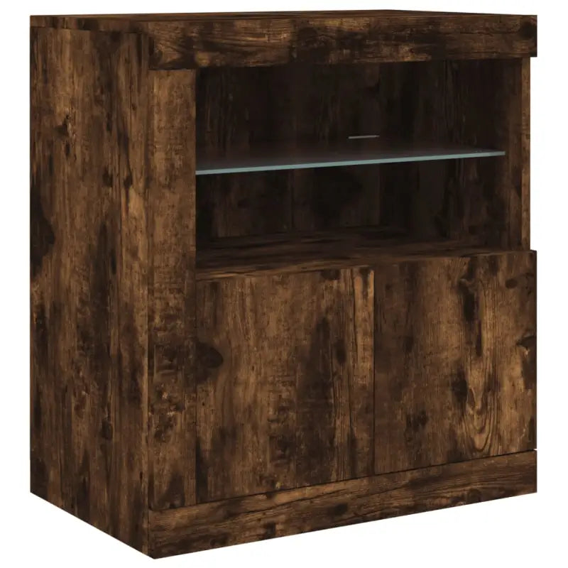 Modern dressoir met RGB LED-verlichting en duurzaam bewerkt hout - Dressoirs & buffetkasten