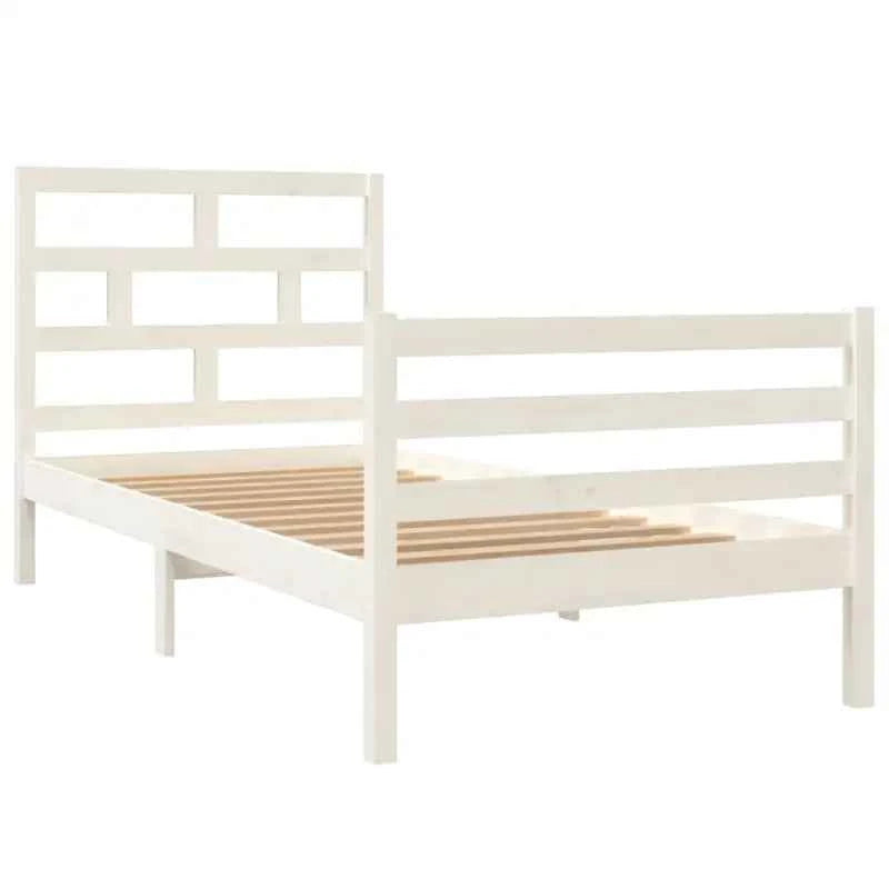 Modern houten bedframe van massief grenenhout met levering bevat