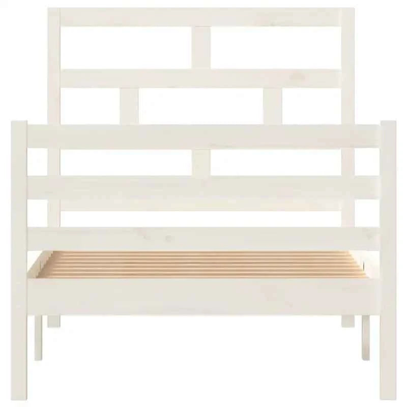 Modern houten bedframe van massief grenenhout met levering bevat