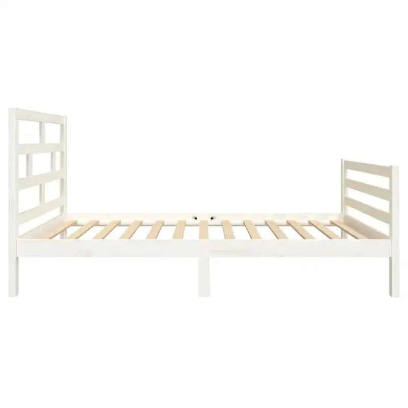 Modern houten bedframe van massief grenenhout met levering bevat