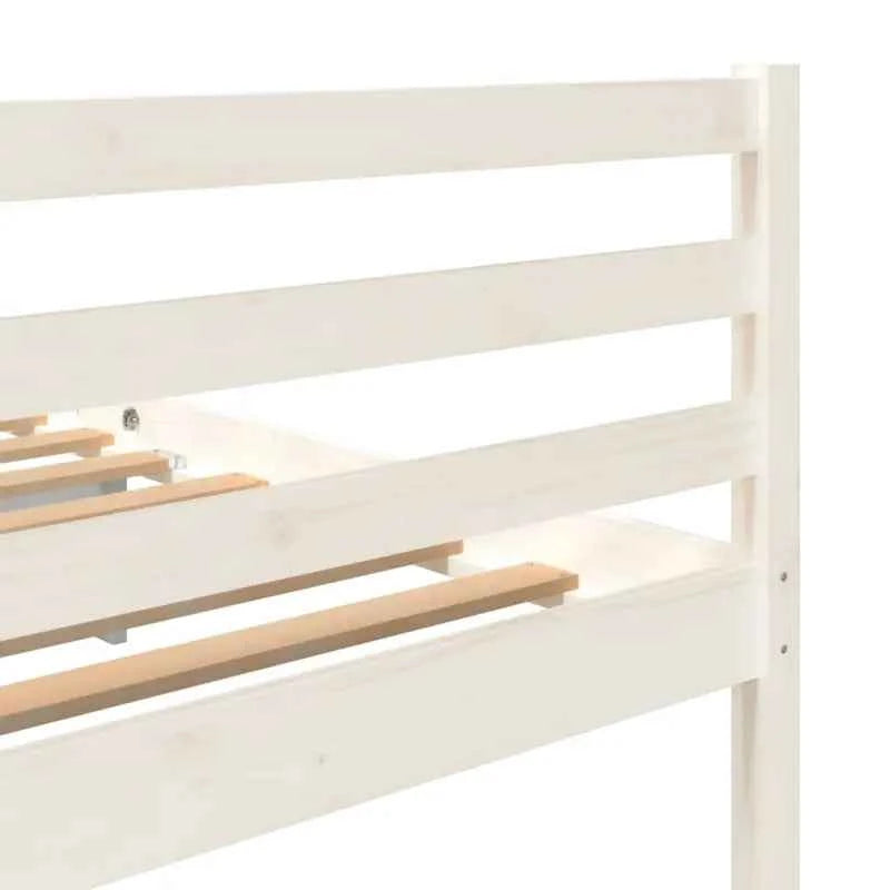 Modern houten bedframe van massief grenenhout met levering bevat