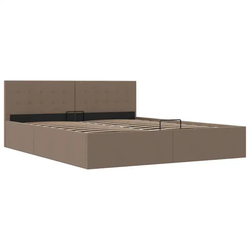 Modern hydraulisch bed met multiplex lattenbodem en stofkader - Bedden & bedframes