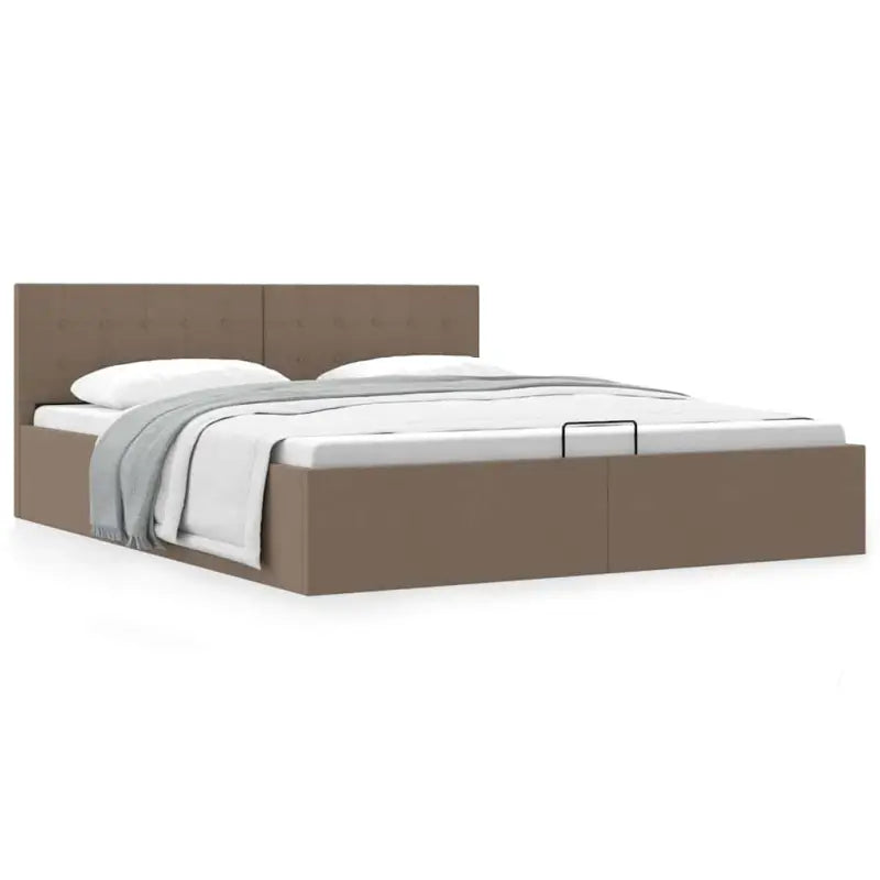 Modern hydraulisch bed met multiplex lattenbodem en stofkader - Bedden & bedframes