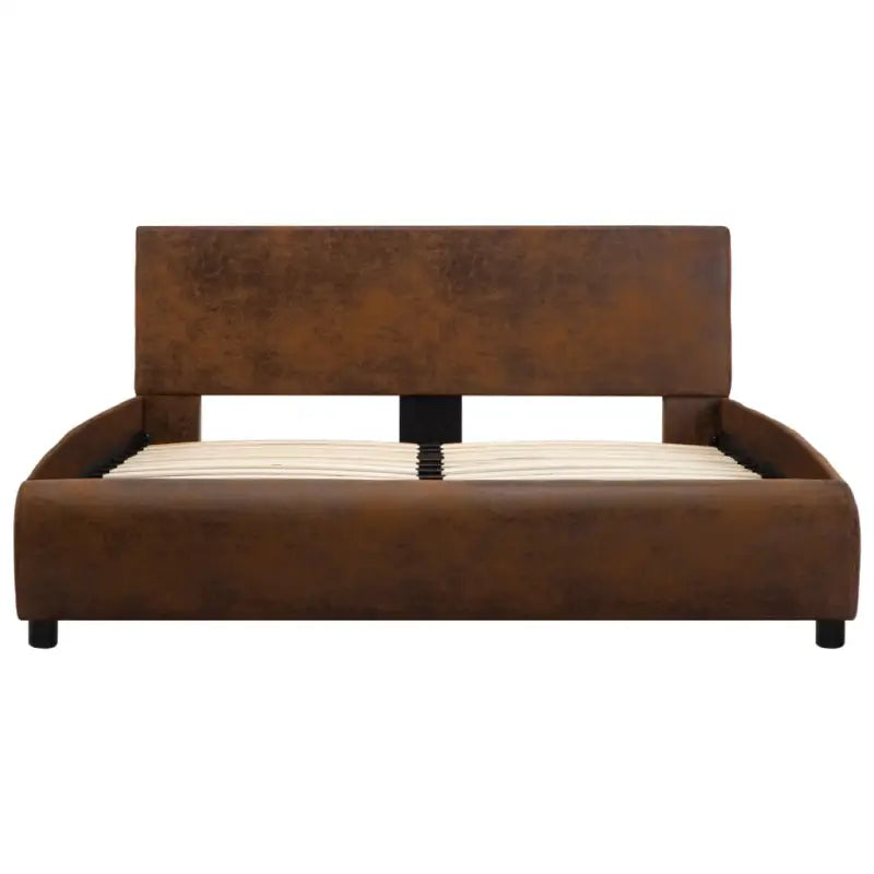 Modern kunstleren bedframe met gepoedercoat stalen frame voor stijlvolle slaapkamers - Bedden & bedframes
