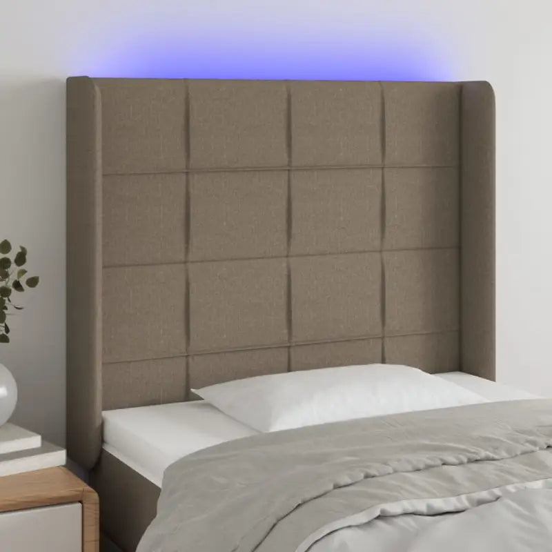 Modern LED Hoofdbord voor een stijlvol slaapkamerinterieur - Taupe / 93 x 16 x 118/128 cm / 1 - Hoofdborden
