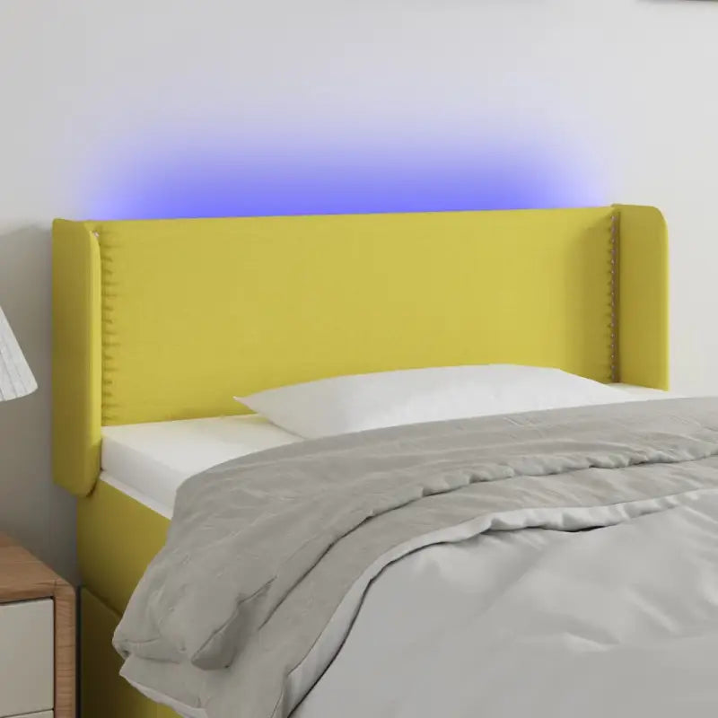 Modern LED Hoofdbord voor een stijlvolle slaapkamer uitstraling - Groen / 93 x 16 x 78/88 cm / 1 - Hoofdborden