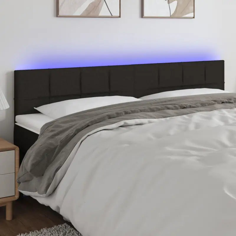 Modern LED Hoofdborden voor een stijlvolle slaapkamer uitstraling - Zwart / 160 x 5 x 78/88 cm / 1 - Hoofdborden