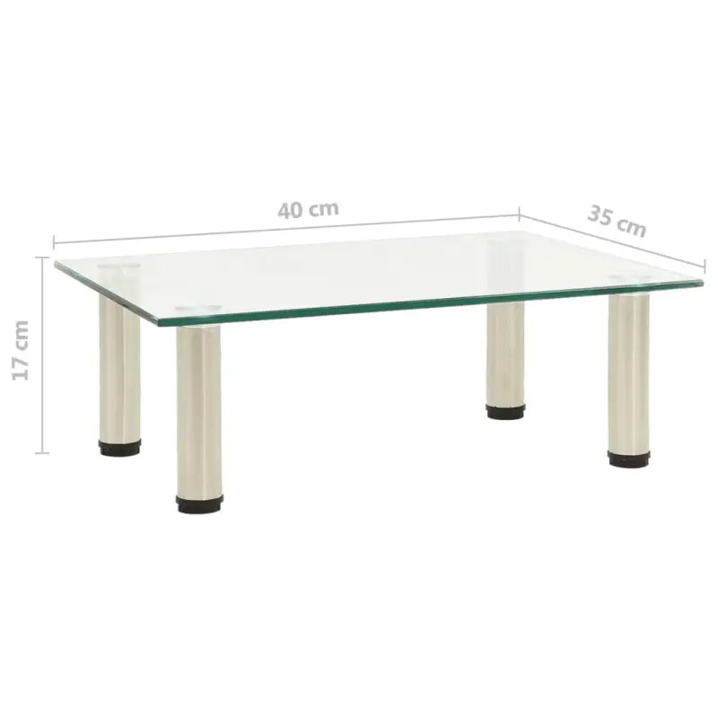 Modern tv-meubel met gehard glas en roestvrij staal voor een strakke uitstraling - Tv-meubels