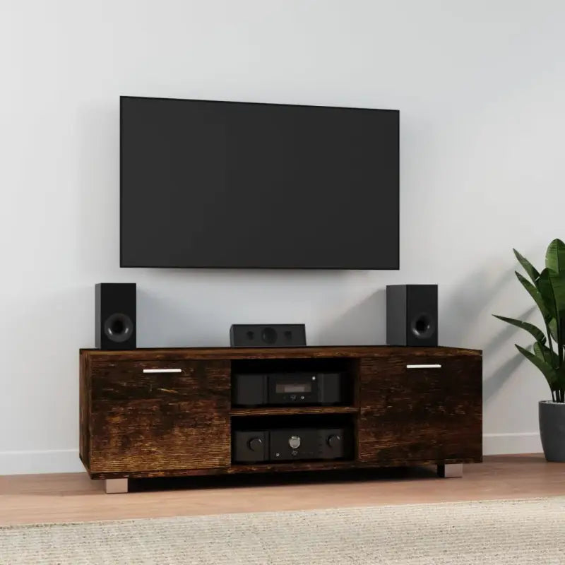 Modern tv-meubel van bewerkt hout voor stijlvolle en stevige opbergruimte - Tv-meubels
