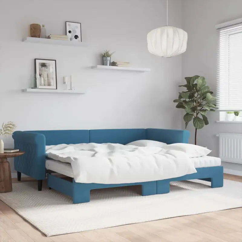Moderne 2-in-1 slaapbank met onderschuifbed voor woon en slaapkamer - Bedden & bedframes
