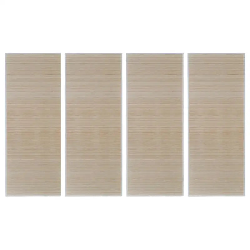 Moderne bamboe vloerkleed met anti-slip pvc-onderkant en levering bevat - Vloerkleden