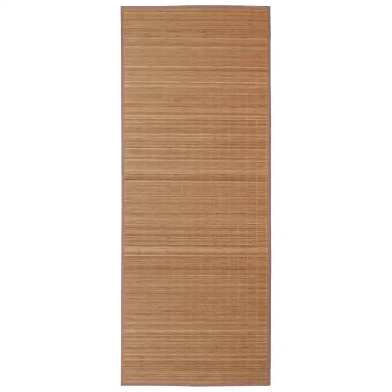 Moderne bamboe vloerkleed met anti-slip pvc-onderkant voor natuur in huis - Vloerkleden