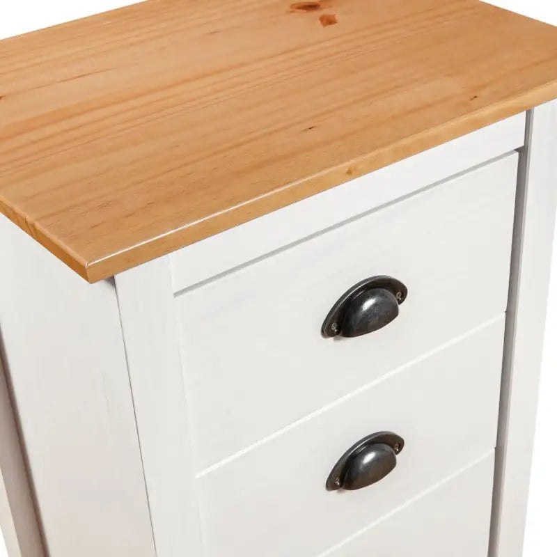 Moderne buffetkast van massief grenenhout met vier lades - Dressoirs & buffetkasten
