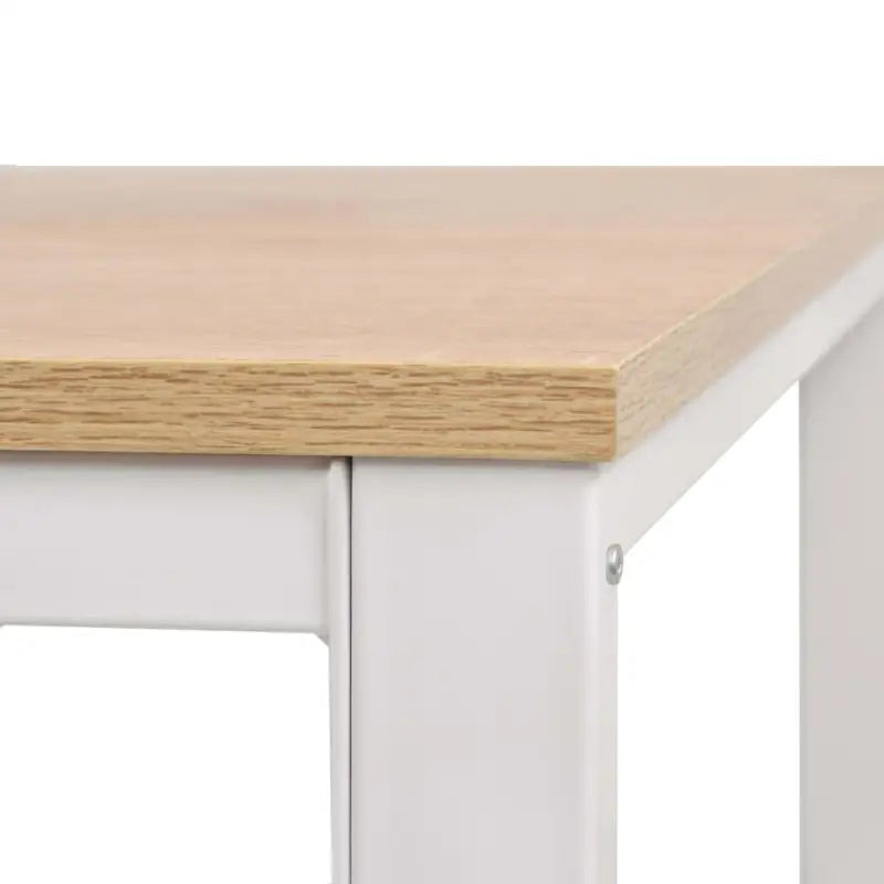 Moderne bureau met bewerkt hout en stalen poten voor kantoor of studeerkamer - Bureaus
