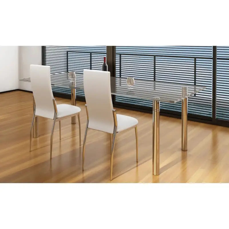 Moderne comfortabele eetkamerstoelen met hoogwaardige constructie - Wit / 2 - Eetkamerstoelen