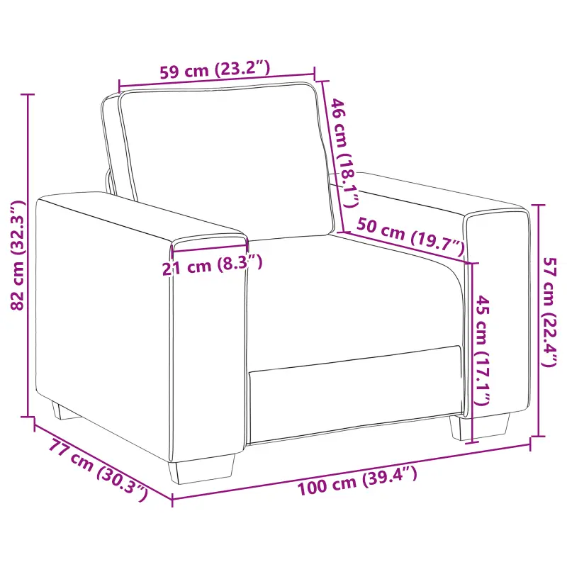 Moderne Crèmekleurige Multi-Zitbank Set met Zwart Frame - Banken
