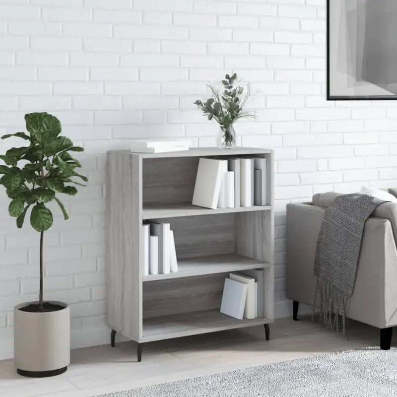 Moderne dressoir in grijs sonoma eiken met metalen poten - Grijs sonoma / 1 - Dressoirs & buffetkasten