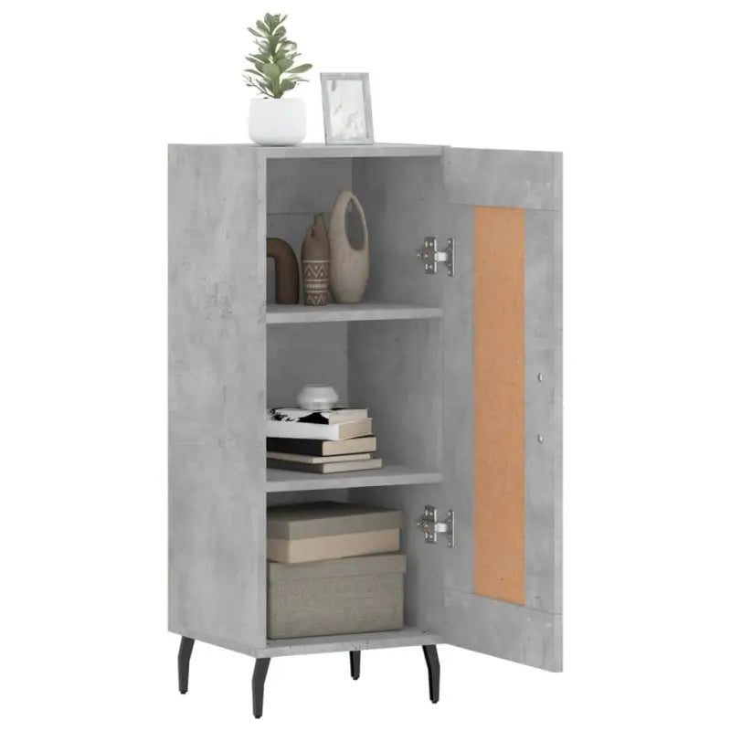 Moderne dressoir met bewerkt hout en metalen poten voor een tijdloze look - Dressoirs & buffetkasten