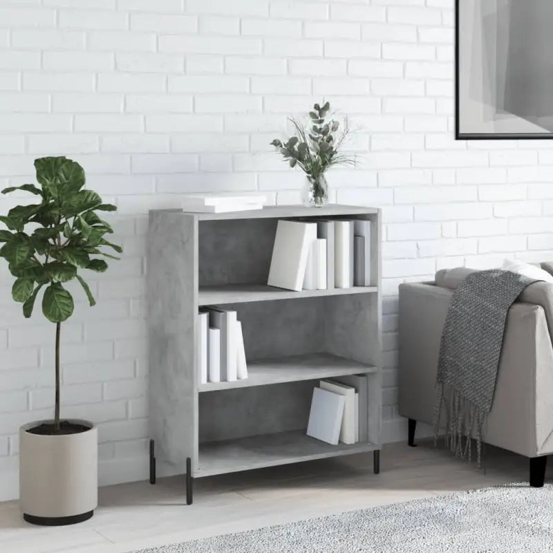 Moderne dressoir met grijs Sonoma eikenafwerking en metalen poten - Betongrijs / 1 - Dressoirs & buffetkasten