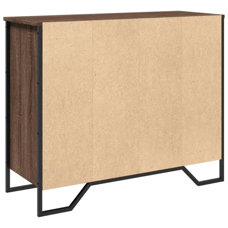 Moderne dressoir met metalen poten en bewerkt hout voor een tijdloze uitstraling - Dressoirs & buffetkasten
