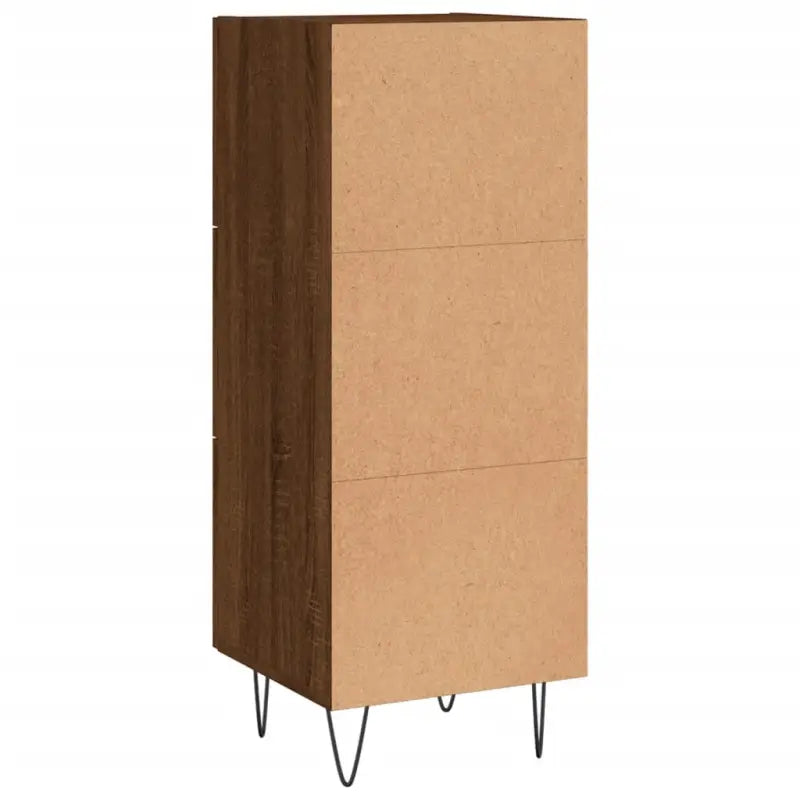 Moderne dressoir met metalen poten en bewerkt hout voor een tijdloze uitstraling - Dressoirs & buffetkasten
