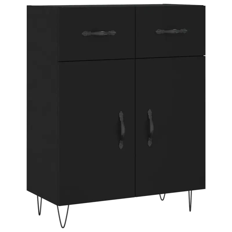 Moderne dressoir met metalen poten en bewerkt hout voor een tijdloze uitstraling - Dressoirs & buffetkasten