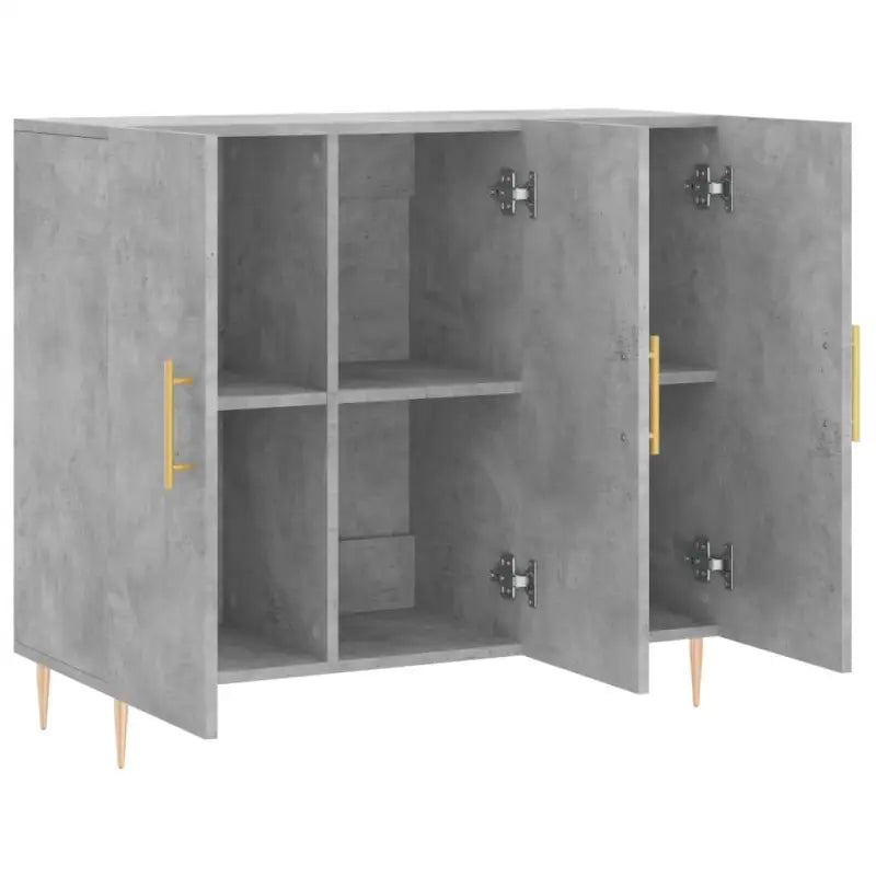 Moderne dressoir met metalen poten en bewerkt hout voor een tijdloze uitstraling - Dressoirs & buffetkasten