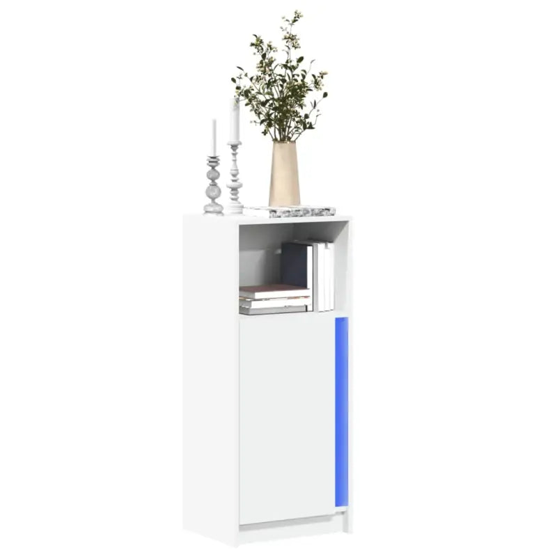 Moderne Dressoir met RGB LED-verlichting en bewerkt hout voor elke stijl - Wit / 1 / 42.5 cm - Dressoirs & buffetkasten