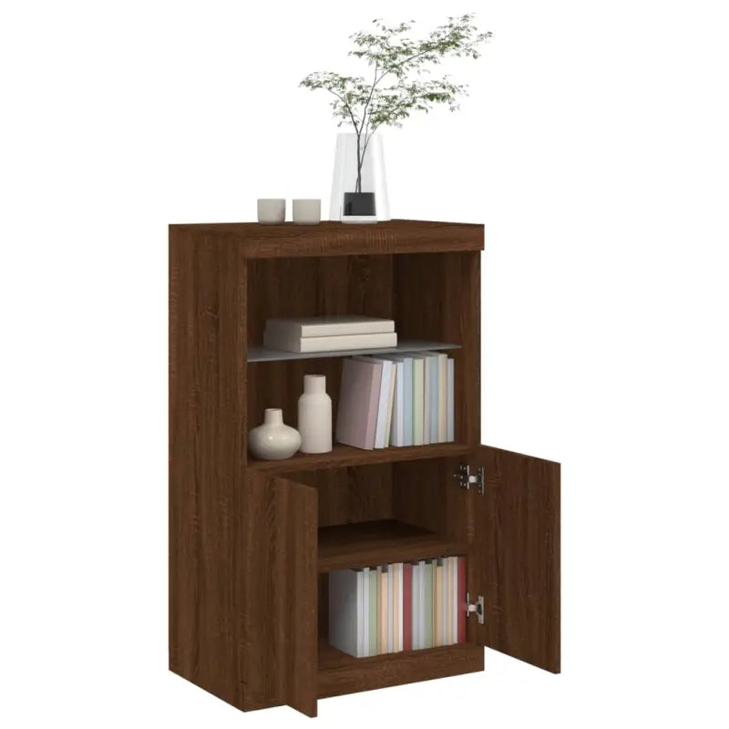 Moderne dressoir met rgb led-verlichting en duurzaam bewerkt hout - Dressoirs & buffetkasten