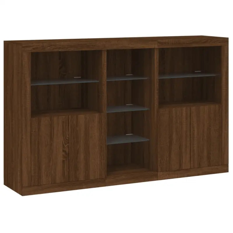 Moderne dressoir met rgb led-verlichting en duurzaam bewerkt hout - Dressoirs & buffetkasten