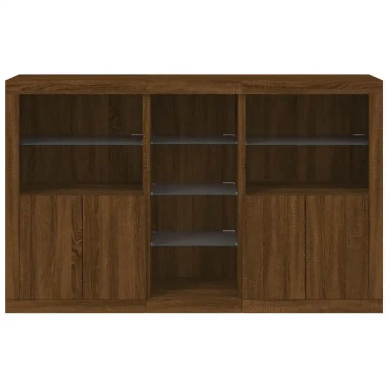 Moderne dressoir met rgb led-verlichting en duurzaam bewerkt hout - Dressoirs & buffetkasten