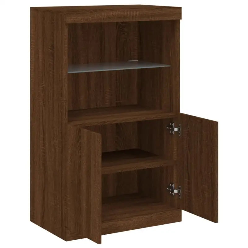 Moderne dressoir met rgb led-verlichting en duurzaam bewerkt hout - Dressoirs & buffetkasten