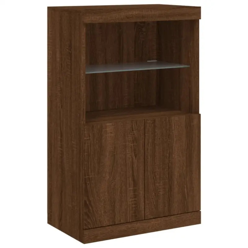 Moderne dressoir met rgb led-verlichting en duurzaam bewerkt hout - Dressoirs & buffetkasten