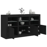 Moderne dressoir met rgb led-verlichting en hoogwaardig bewerkt hout - Dressoirs & buffetkasten